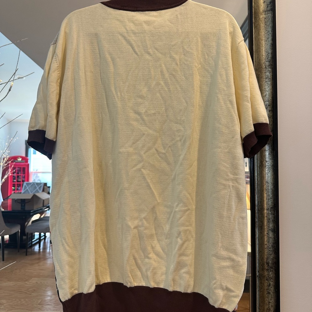 Palm Trees Graphic Knit Sweater T-Shirt - Picture 2 of 5